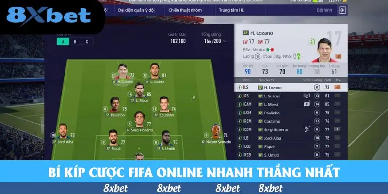 Bí kíp cược FIFA online nhanh thắng nhất